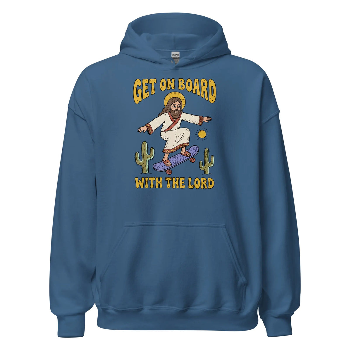 Get On Board With The Lord (skateboarding) Hoodie Orbital Clothing