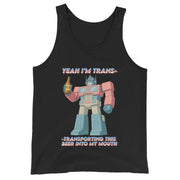 Ja, ich transportiere dieses Bier gerade in meinen Mund. Tanktop