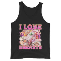 Tanktop „Ich liebe Brüste“ - Schwarz / S