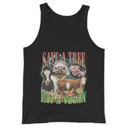 Red een boom Eet een veganistisch tanktop