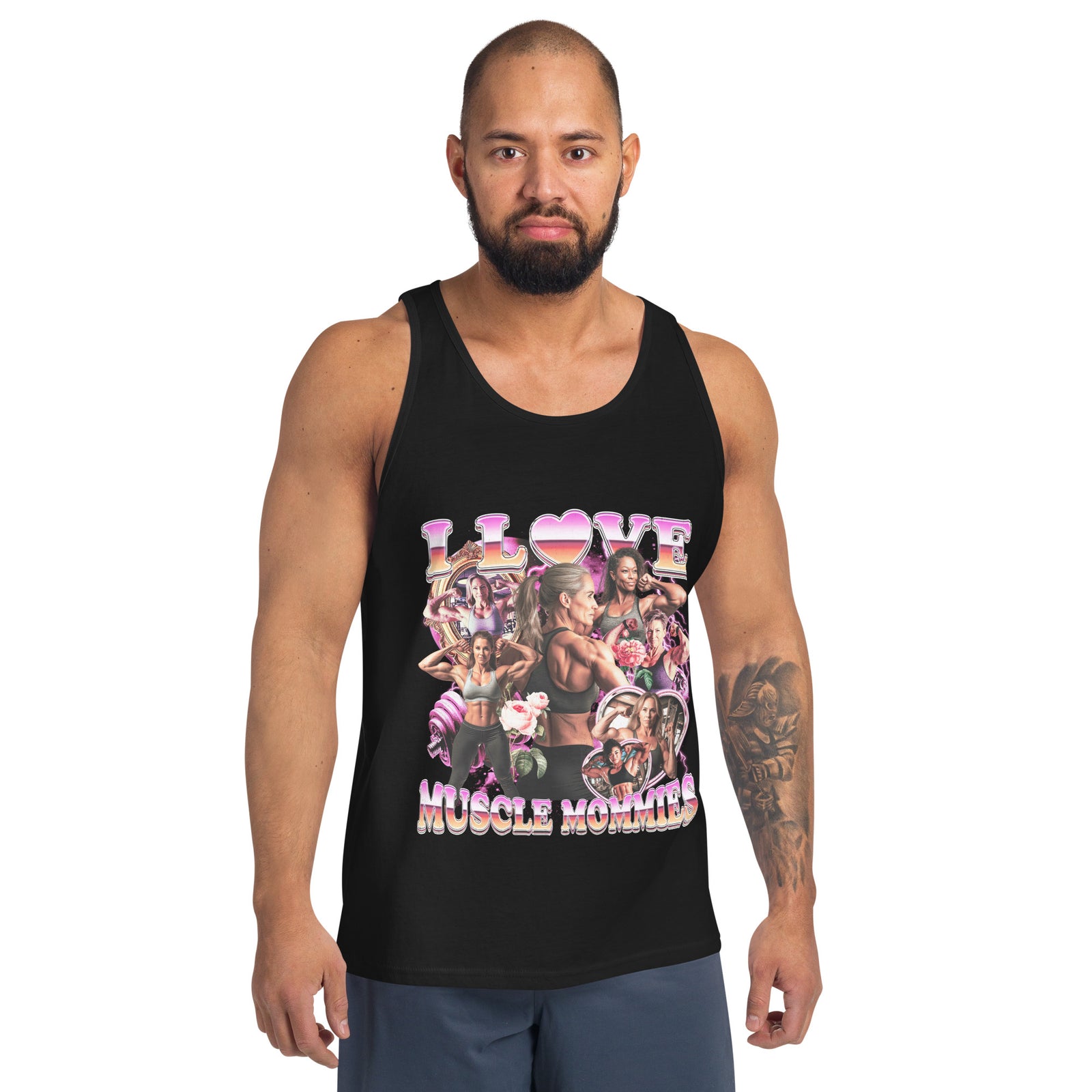 I Love Muscle Mommies Tank Top Orbital Clothing