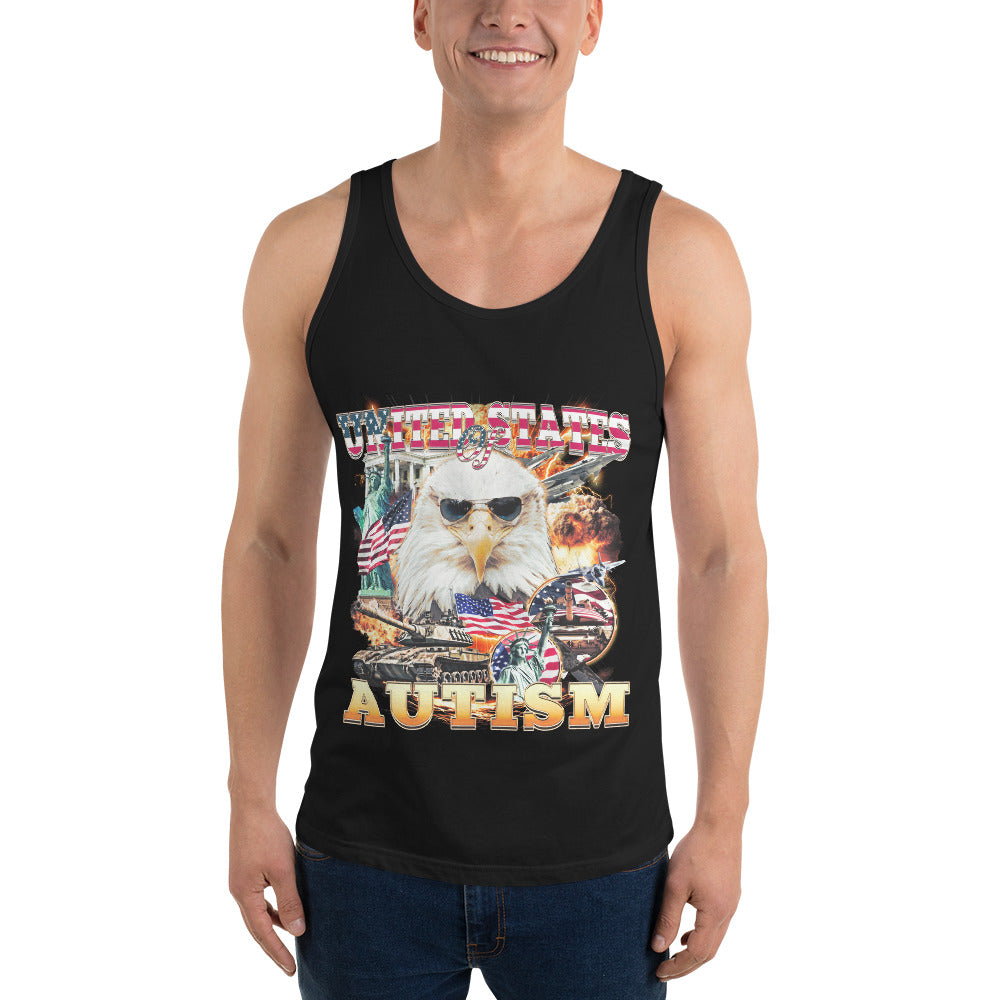 United States of Autism Tank Top Orbital Clothing