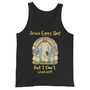 Jezus houdt van je! Maar ik niet Tanktop