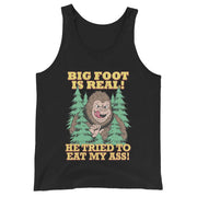 Bigfoot is echt, hij probeerde mijn kont te eten Tanktop