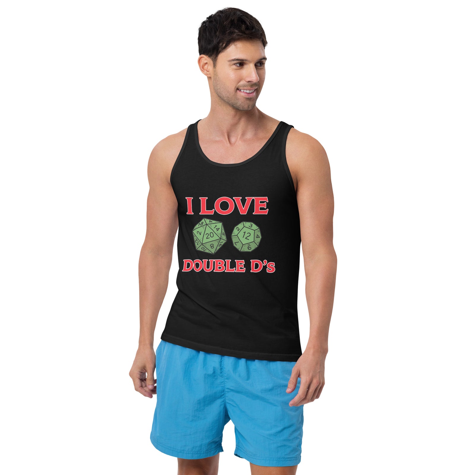 I love Double D's (Dungeon and Dragons) Tank Top Orbital Clothing