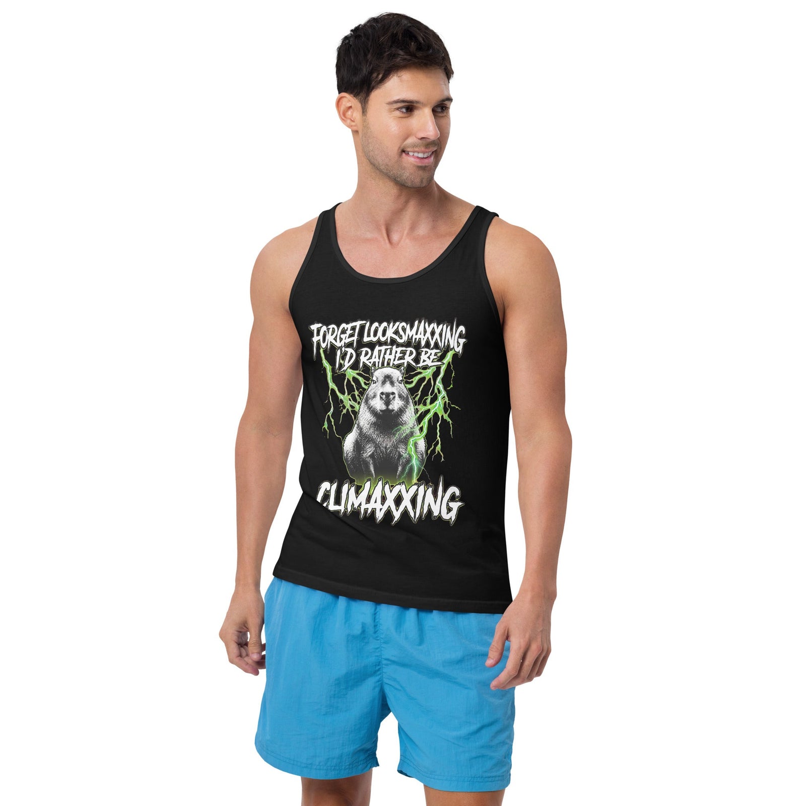 Forget Looksmaxxing I'd rather be Climaxxing Tank Top Orbital Clothing