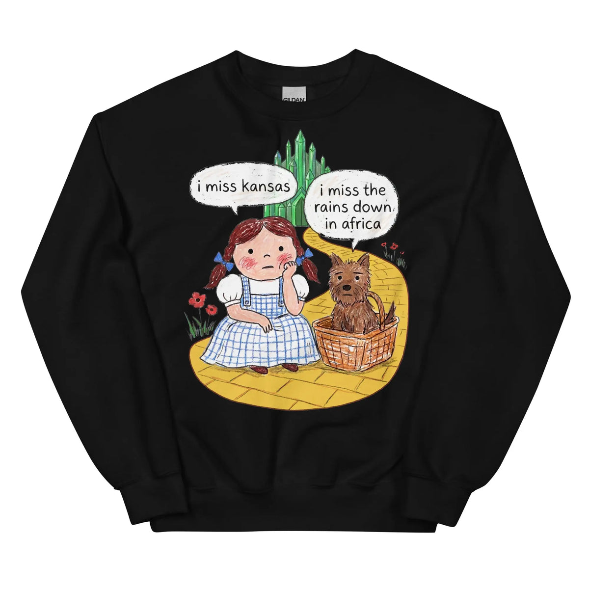 I Miss Kansas (I Miss The Rains Down In Africa) Sweatshirt Orbital Clothing