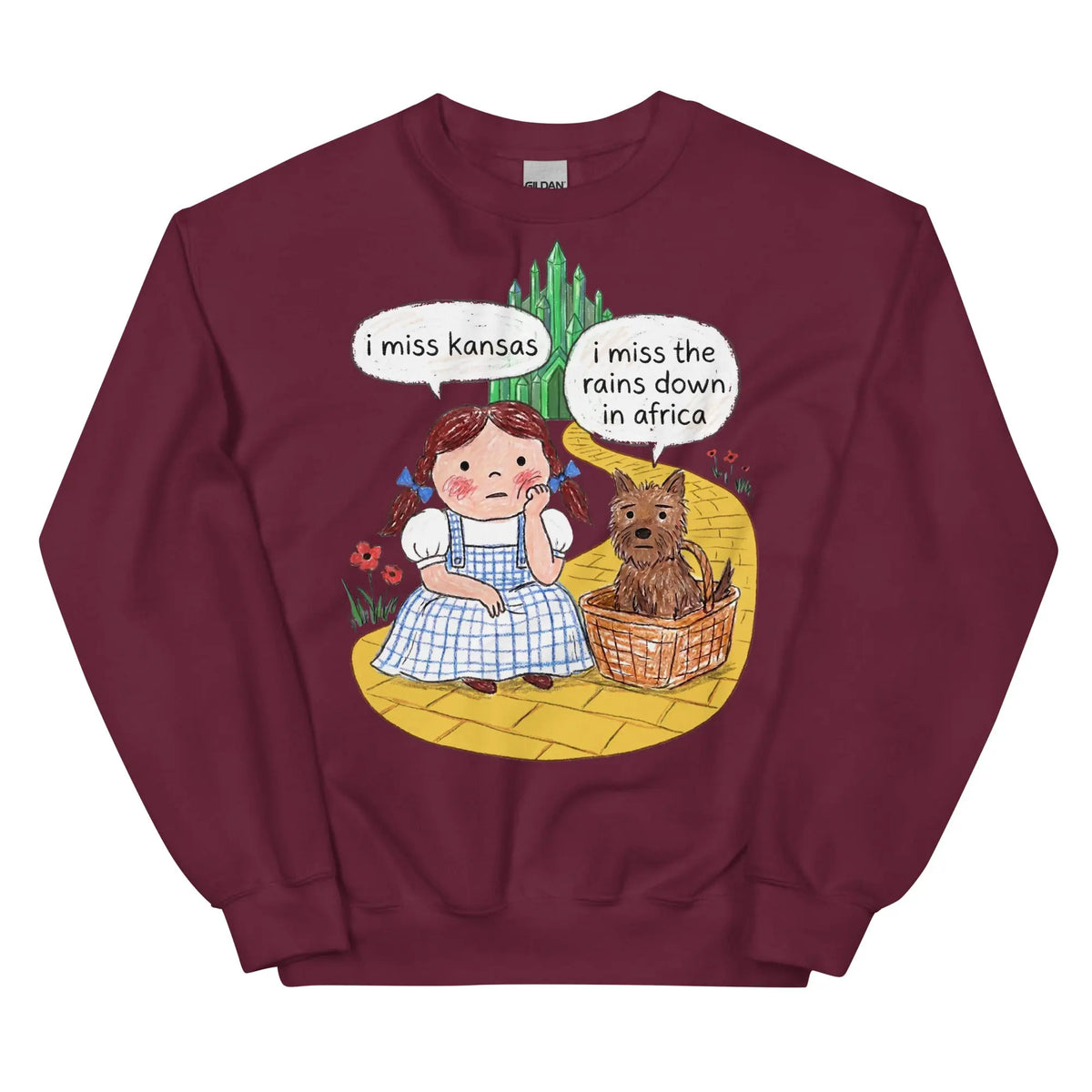I Miss Kansas (I Miss The Rains Down In Africa) Sweatshirt Orbital Clothing