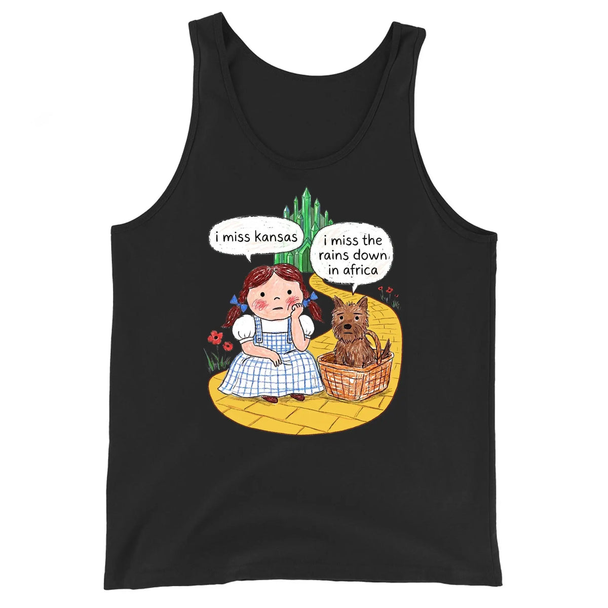 I Miss Kansas (I Miss The Rains Down In Africa) Tank Top Orbital Clothing