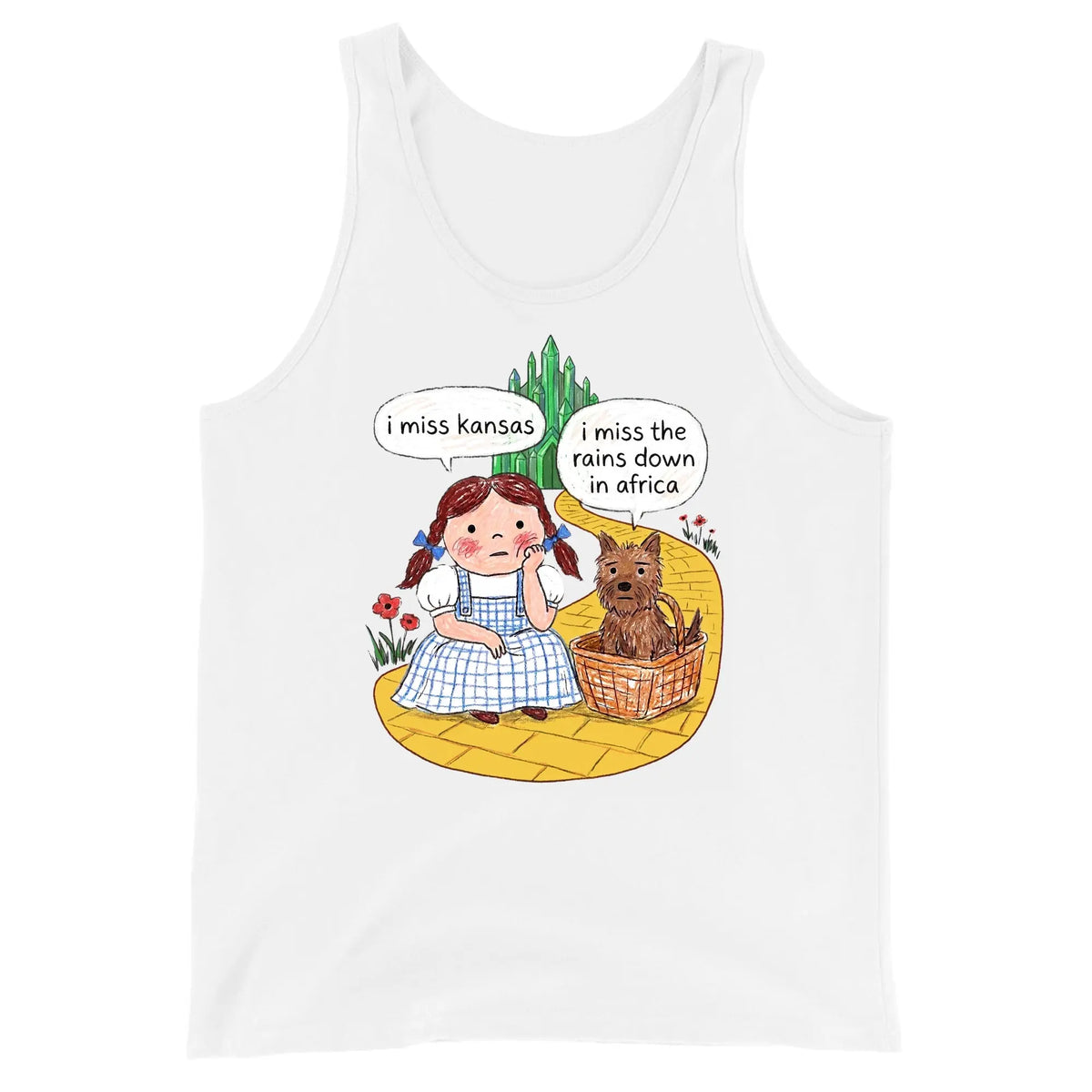 I Miss Kansas (I Miss The Rains Down In Africa) Tank Top Orbital Clothing