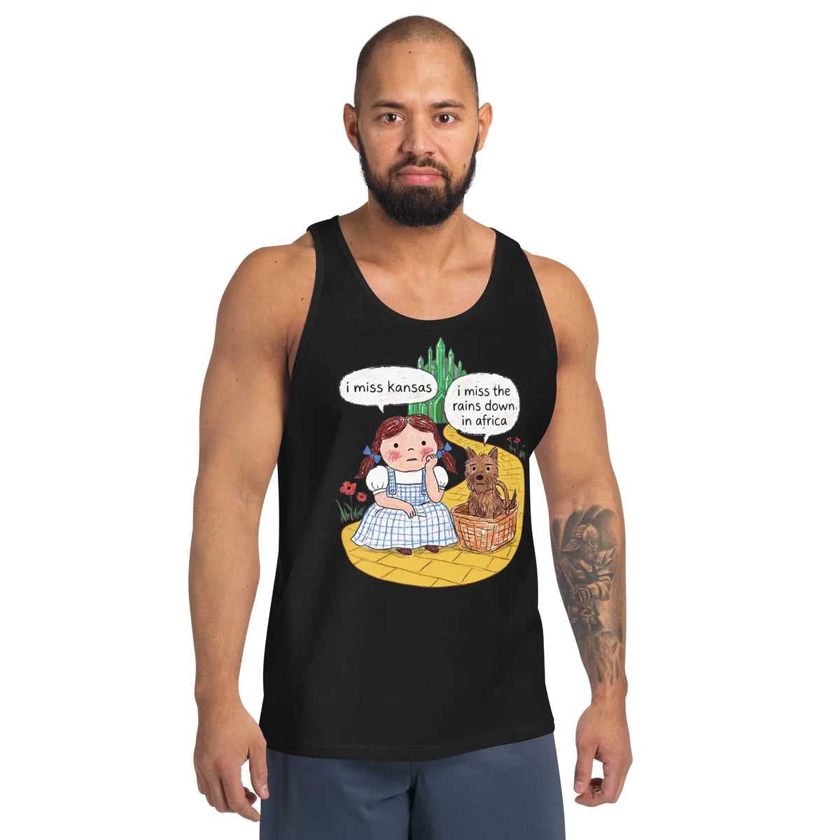 I Miss Kansas (I Miss The Rains Down In Africa) Tank Top Orbital Clothing
