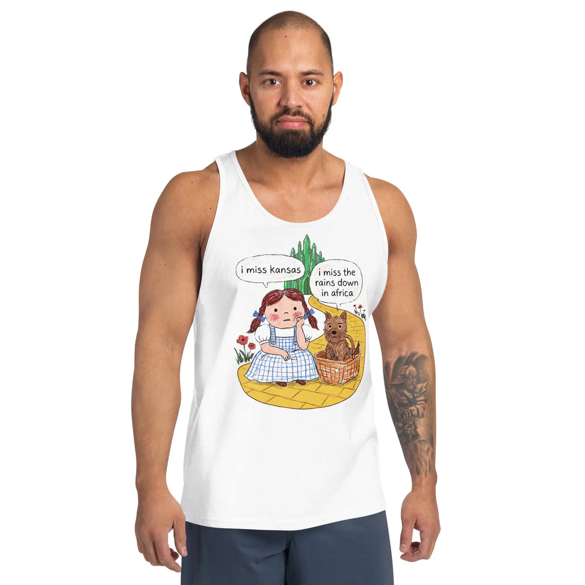 I Miss Kansas (I Miss The Rains Down In Africa) Tank Top Orbital Clothing