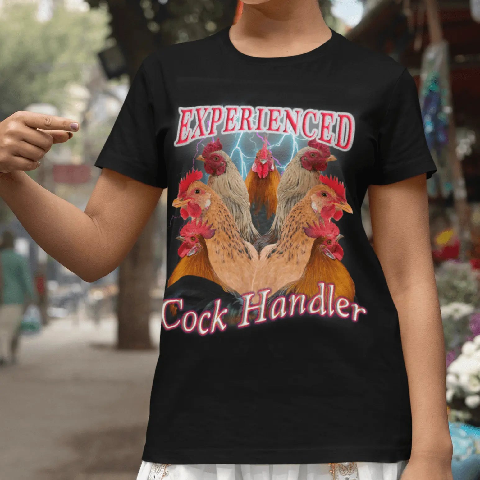 Experienced Cock Handler (OG design) t-shirt - Orbital Clothing