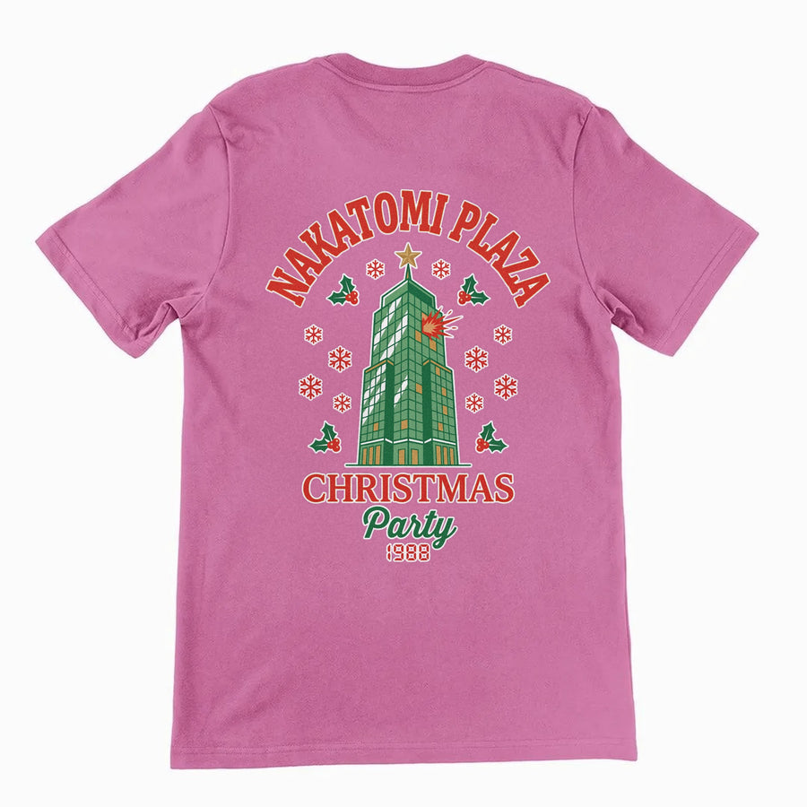 Nakatomi Plaza Christmas Party T-Shirt (backprint) Orbital Clothing