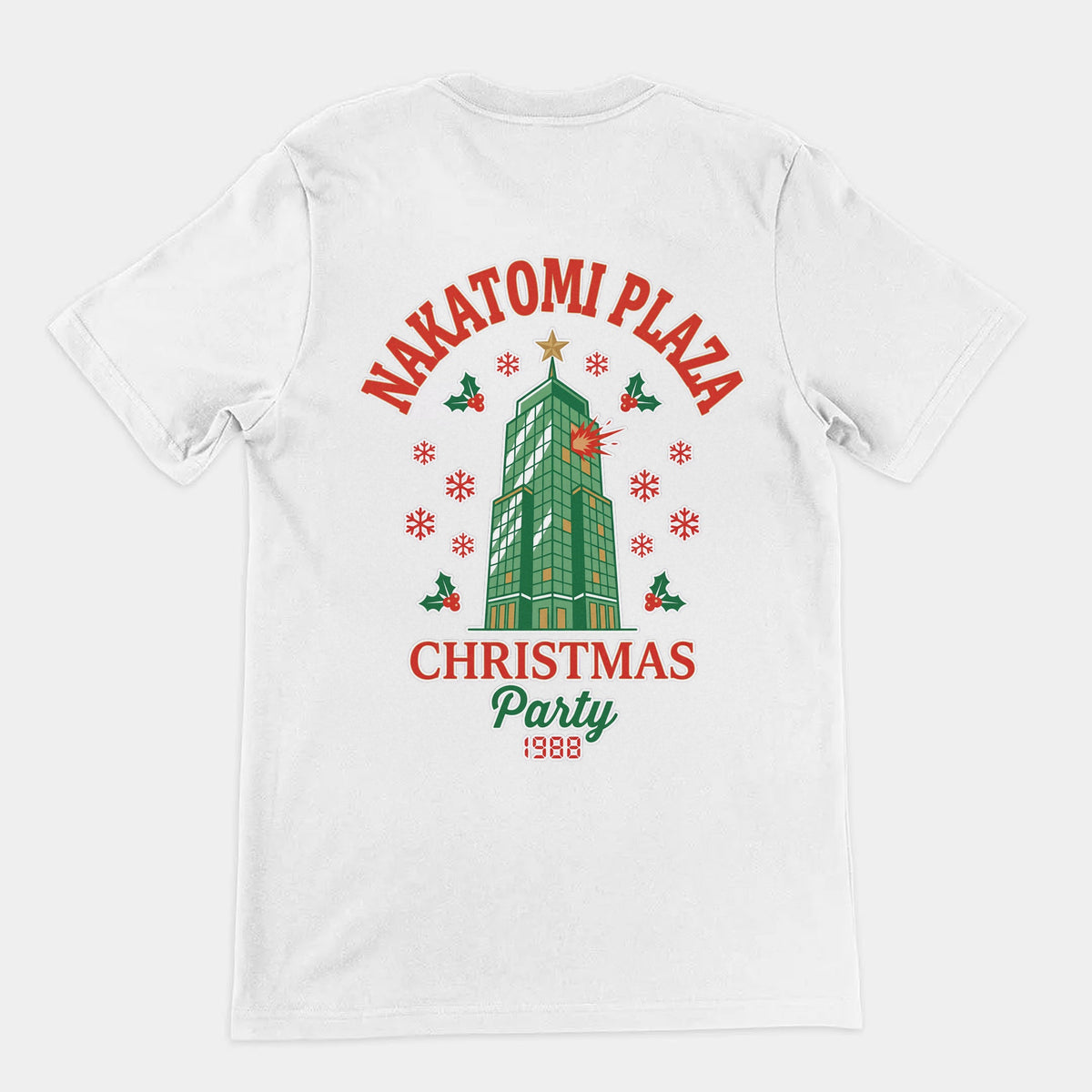 Nakatomi Plaza Christmas Party T-Shirt (backprint) Orbital Clothing
