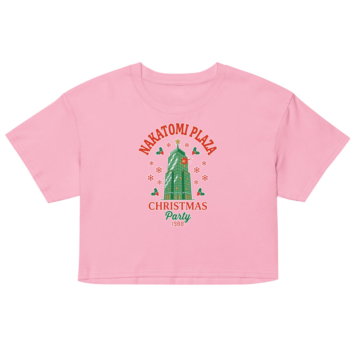 Nakatomi Plaza Christmas Party Women’s crop top Orbital Clothing
