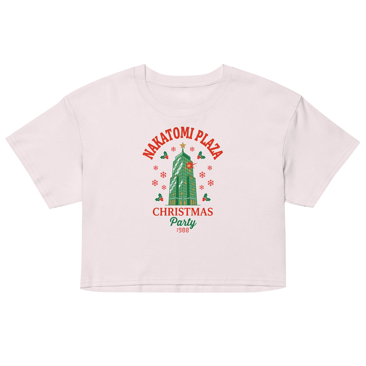 Nakatomi Plaza Christmas Party Women’s crop top Orbital Clothing
