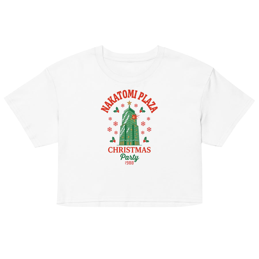 Nakatomi Plaza Christmas Party Women’s crop top Orbital Clothing