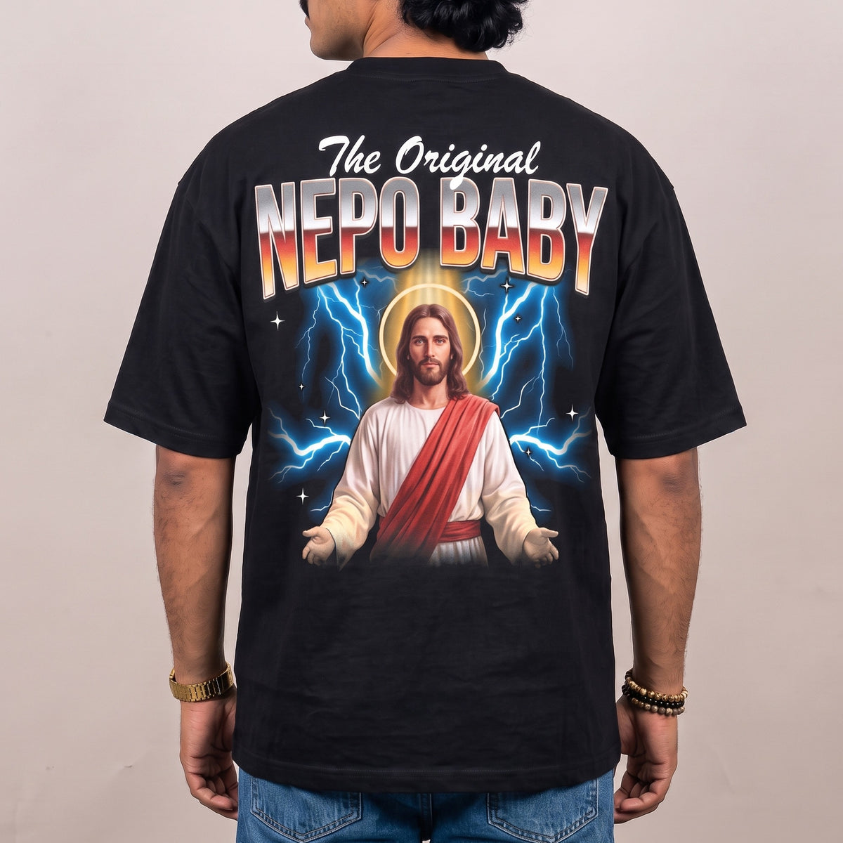 The Original Nepo Baby T-Shirt (backprint) - Orbital Clothing