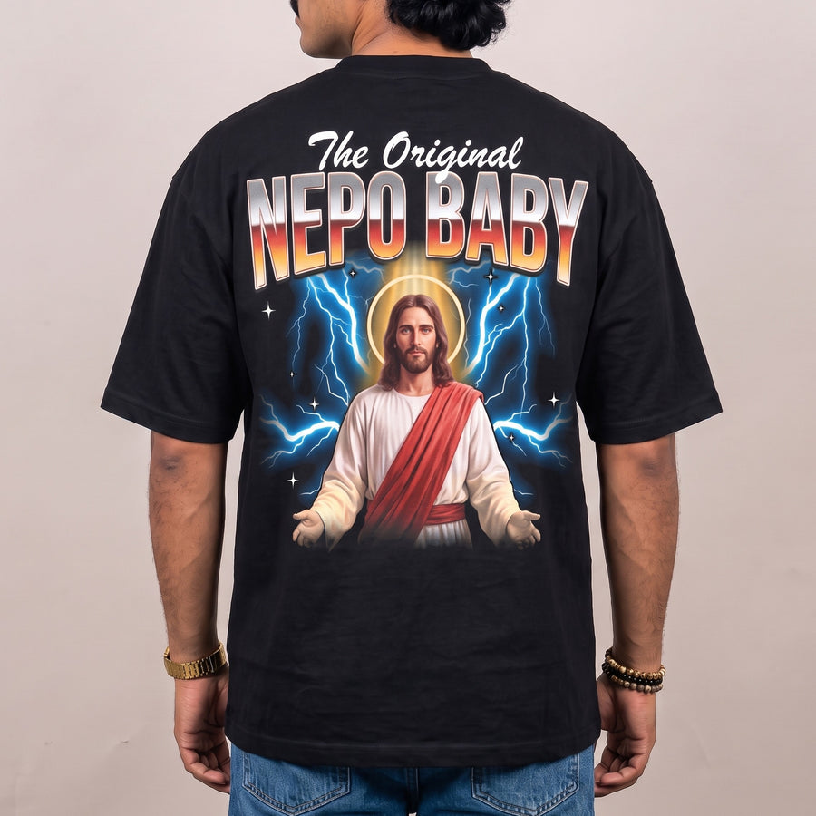 The Original Nepo Baby T-Shirt (backprint) - Orbital Clothing