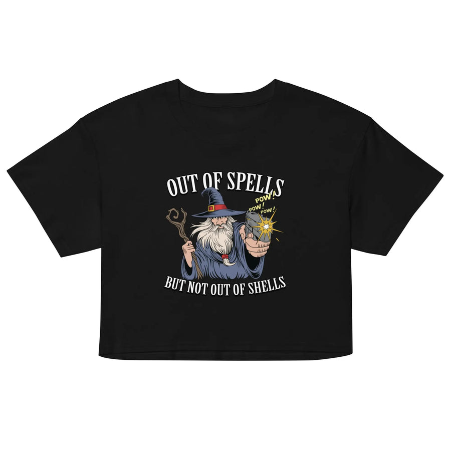 Out of Spells but Not Out of Shells Women’s crop top Orbital Clothing