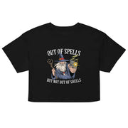 Out of Spells but Not Out of Shells Women’s crop top