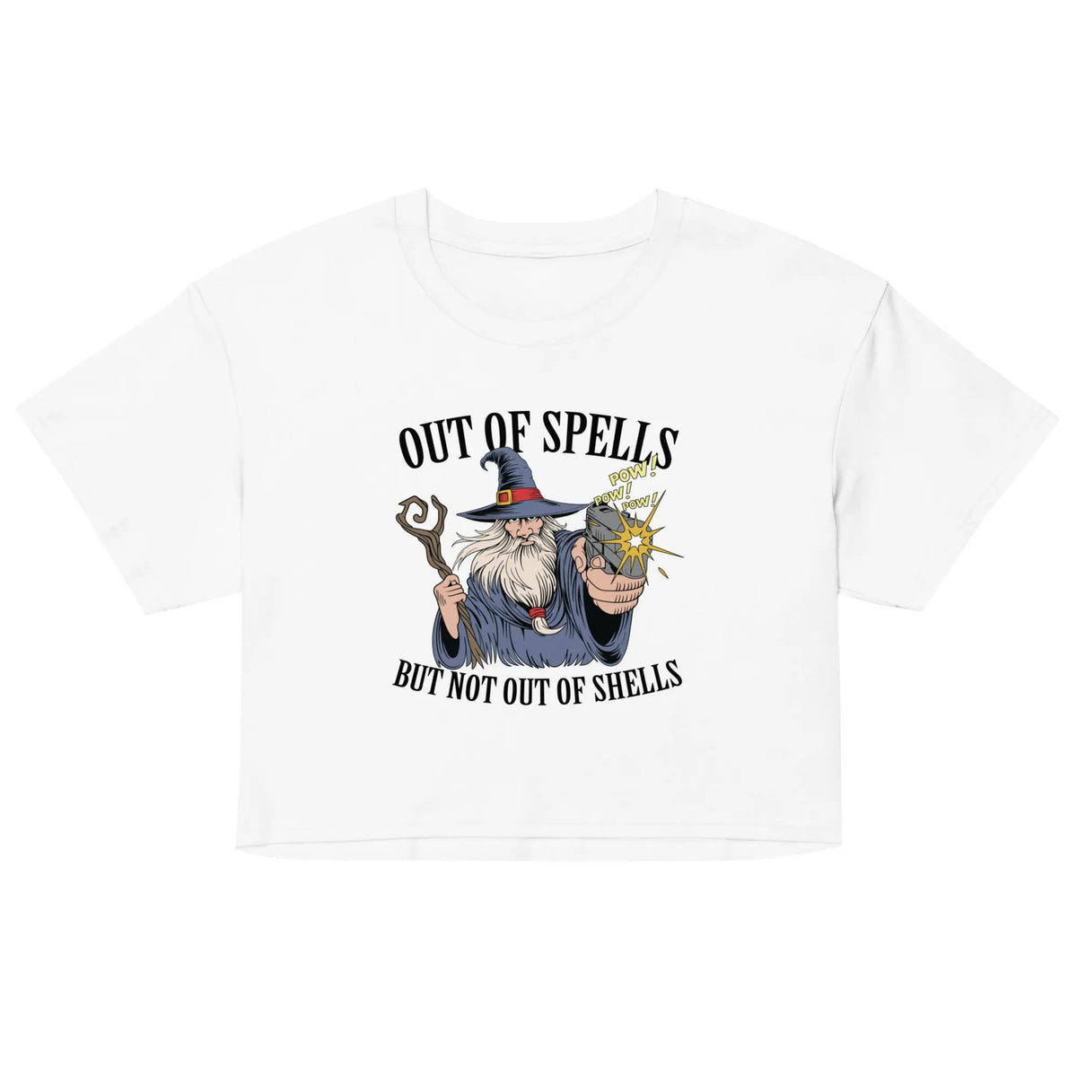 Out of Spells but Not Out of Shells Women’s crop top Orbital Clothing