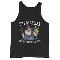 Out of Spells but Not Out of Shells Tank Top - Black / S