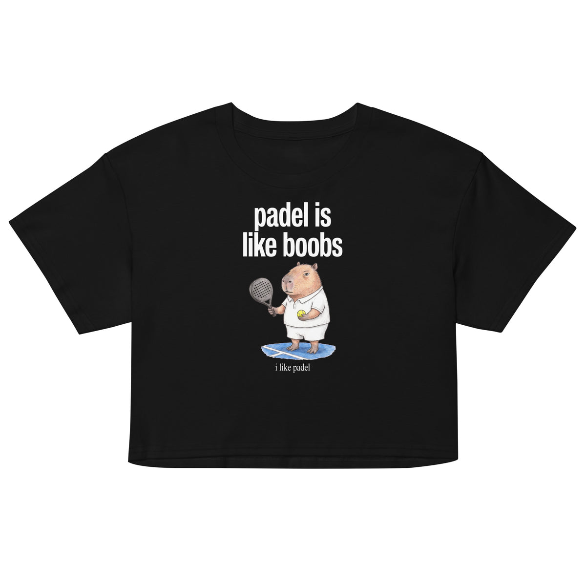 Padel Is Like Boobs Women’s crop top Orbital Clothing
