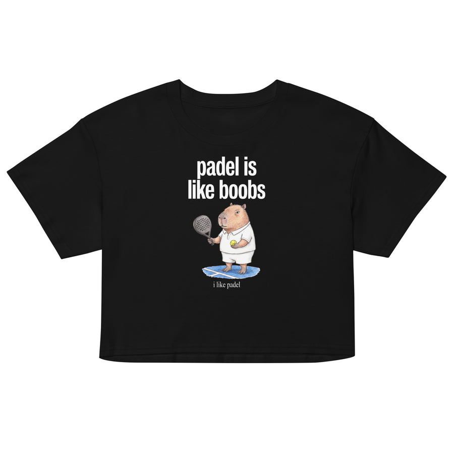 Padel Is Like Boobs Women’s crop top Orbital Clothing