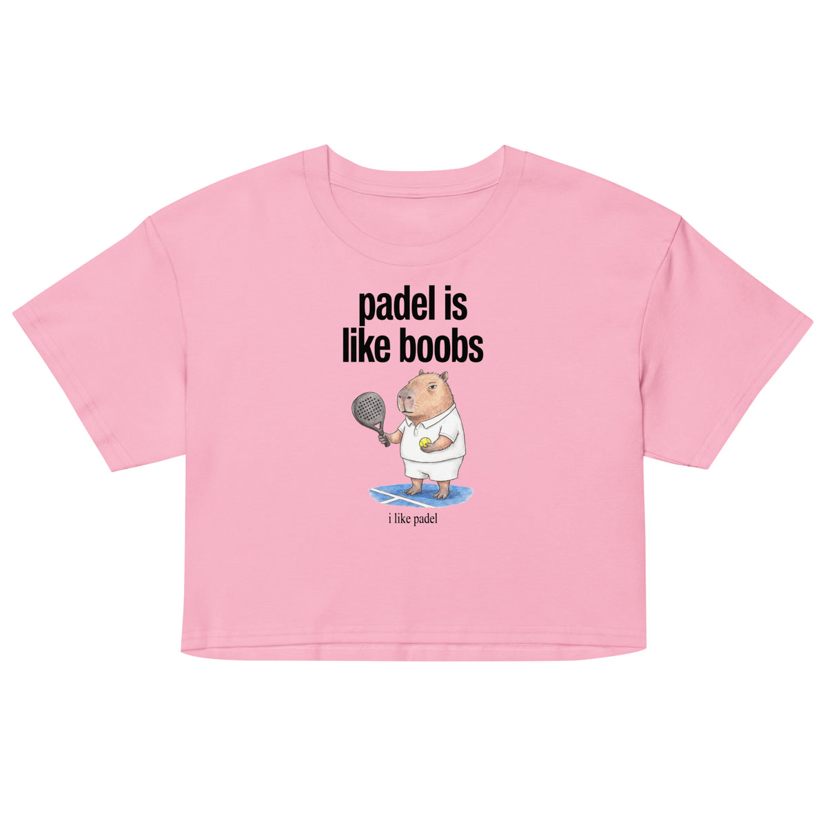 Padel Is Like Boobs Women’s crop top Orbital Clothing