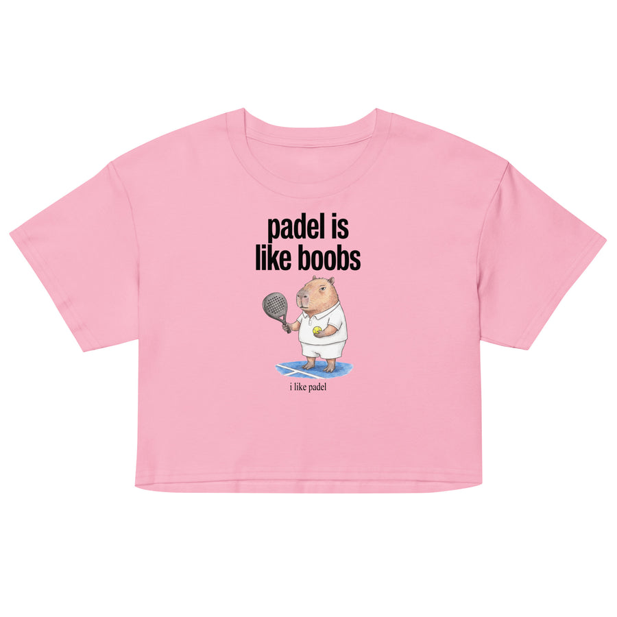 Padel Is Like Boobs Women’s crop top Orbital Clothing