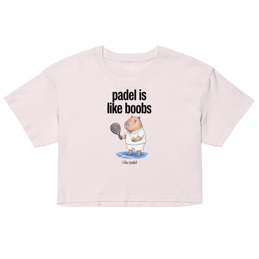 Padel Is Like Boobs Women’s crop top Orbital Clothing