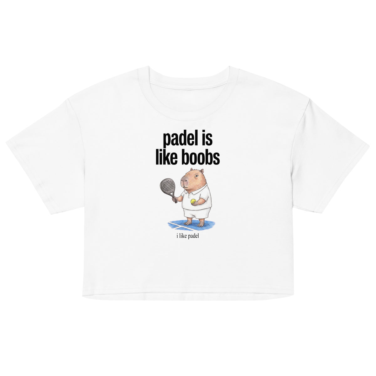 Padel Is Like Boobs Women’s crop top Orbital Clothing