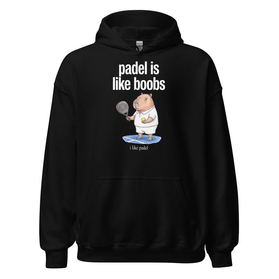 Padel Is Like Boobs Hoodie Orbital Clothing