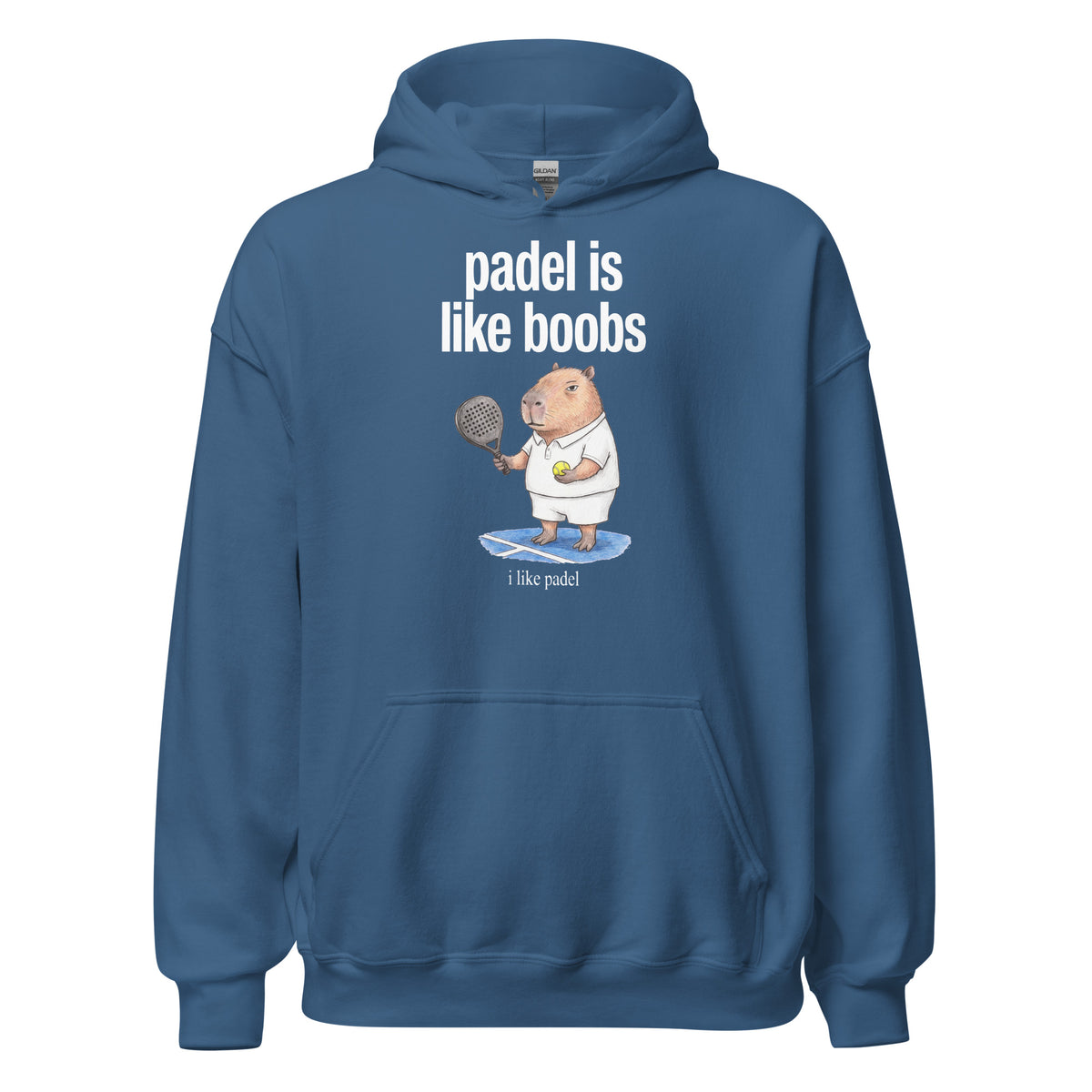 Padel Is Like Boobs Hoodie Orbital Clothing