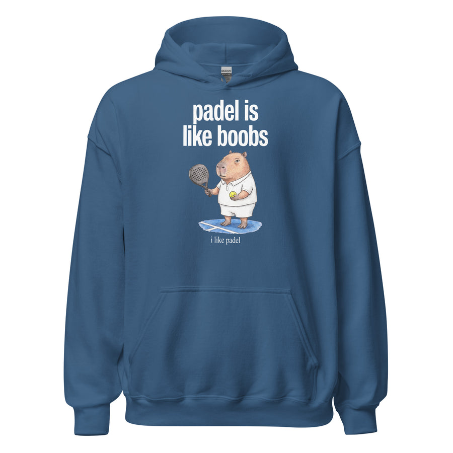 Padel Is Like Boobs Hoodie Orbital Clothing