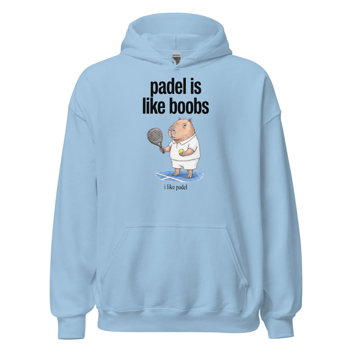 Padel Is Like Boobs Hoodie Orbital Clothing