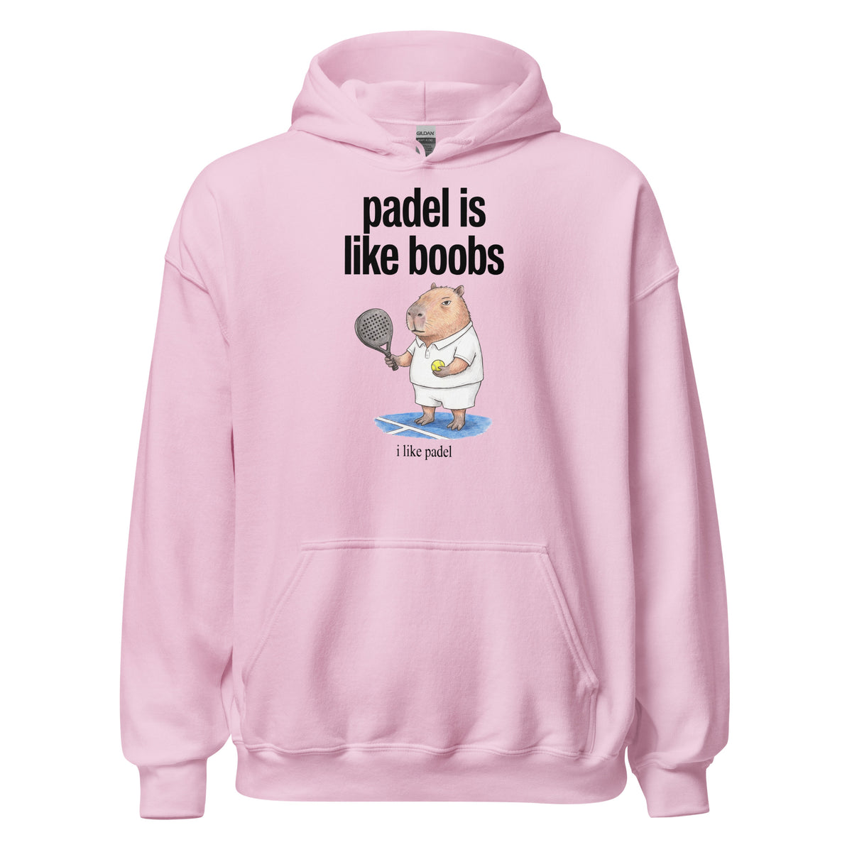 Padel Is Like Boobs Hoodie Orbital Clothing