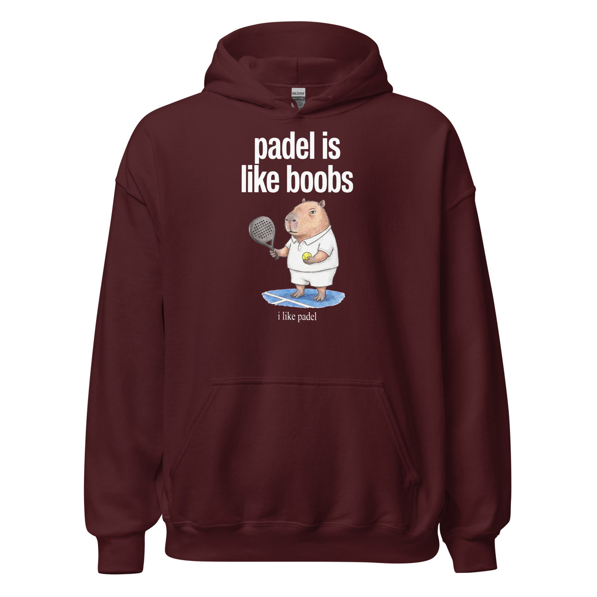 Padel Is Like Boobs Hoodie Orbital Clothing