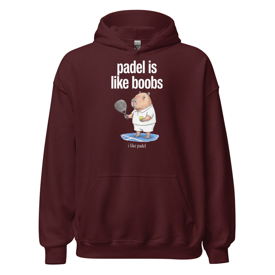 Padel Is Like Boobs Hoodie Orbital Clothing