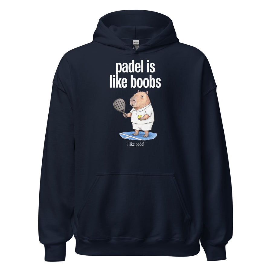 Padel Is Like Boobs Hoodie Orbital Clothing