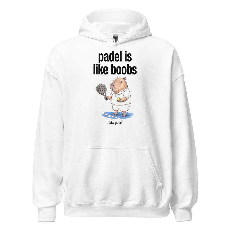 Padel Is Like Boobs Hoodie Orbital Clothing