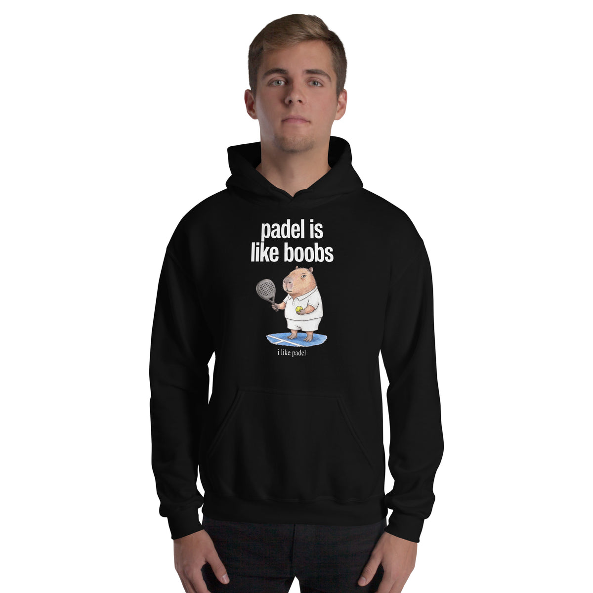 Padel Is Like Boobs Hoodie Orbital Clothing