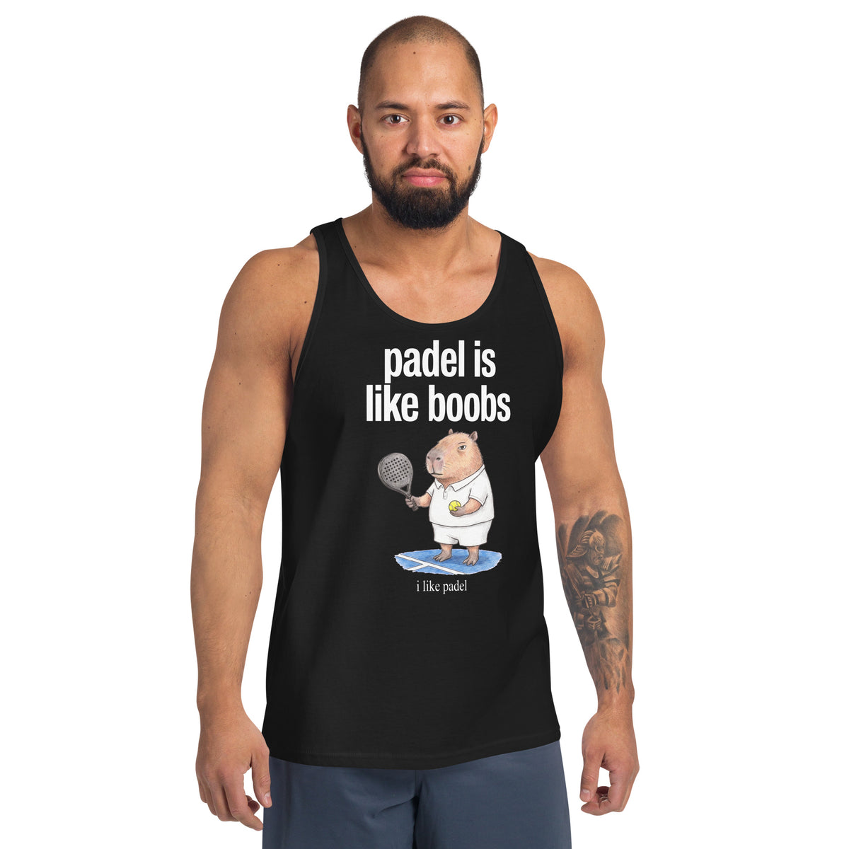 Padel Is Like Boobs Tank Top Orbital Clothing