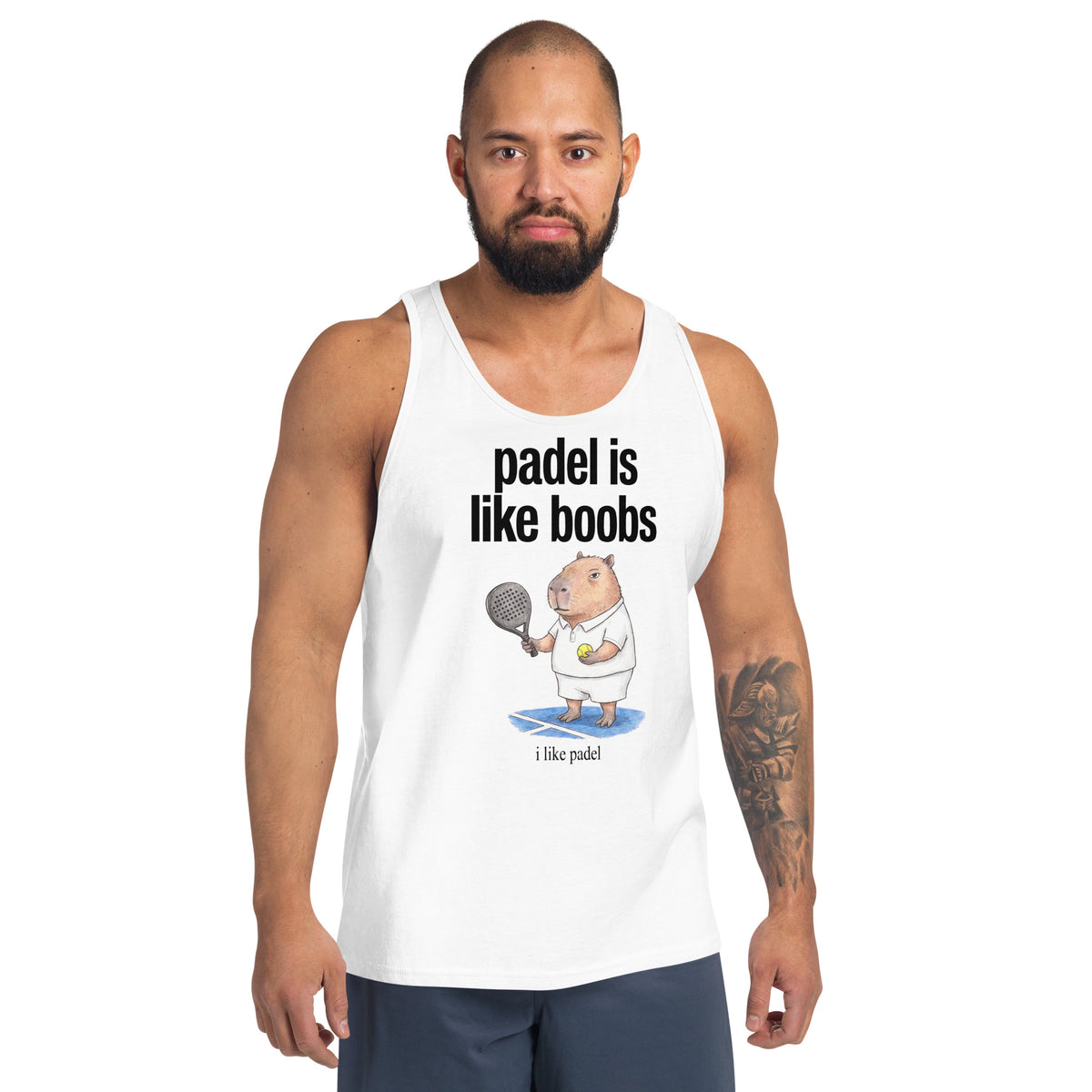 Padel Is Like Boobs Tank Top Orbital Clothing