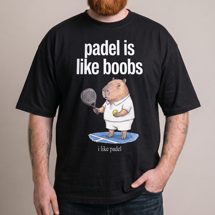 Padel Is Like Boobs T-Shirt - Orbital Clothing