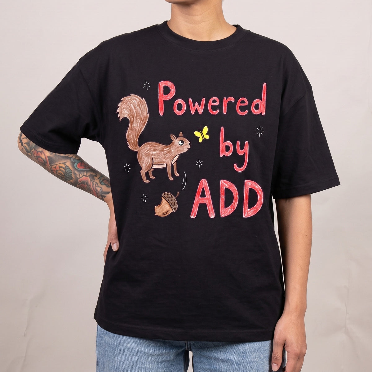 Powered By ADD T-Shirt - Orbital Clothing