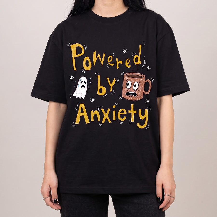 Powered By Anxiety T-Shirt - Orbital Clothing