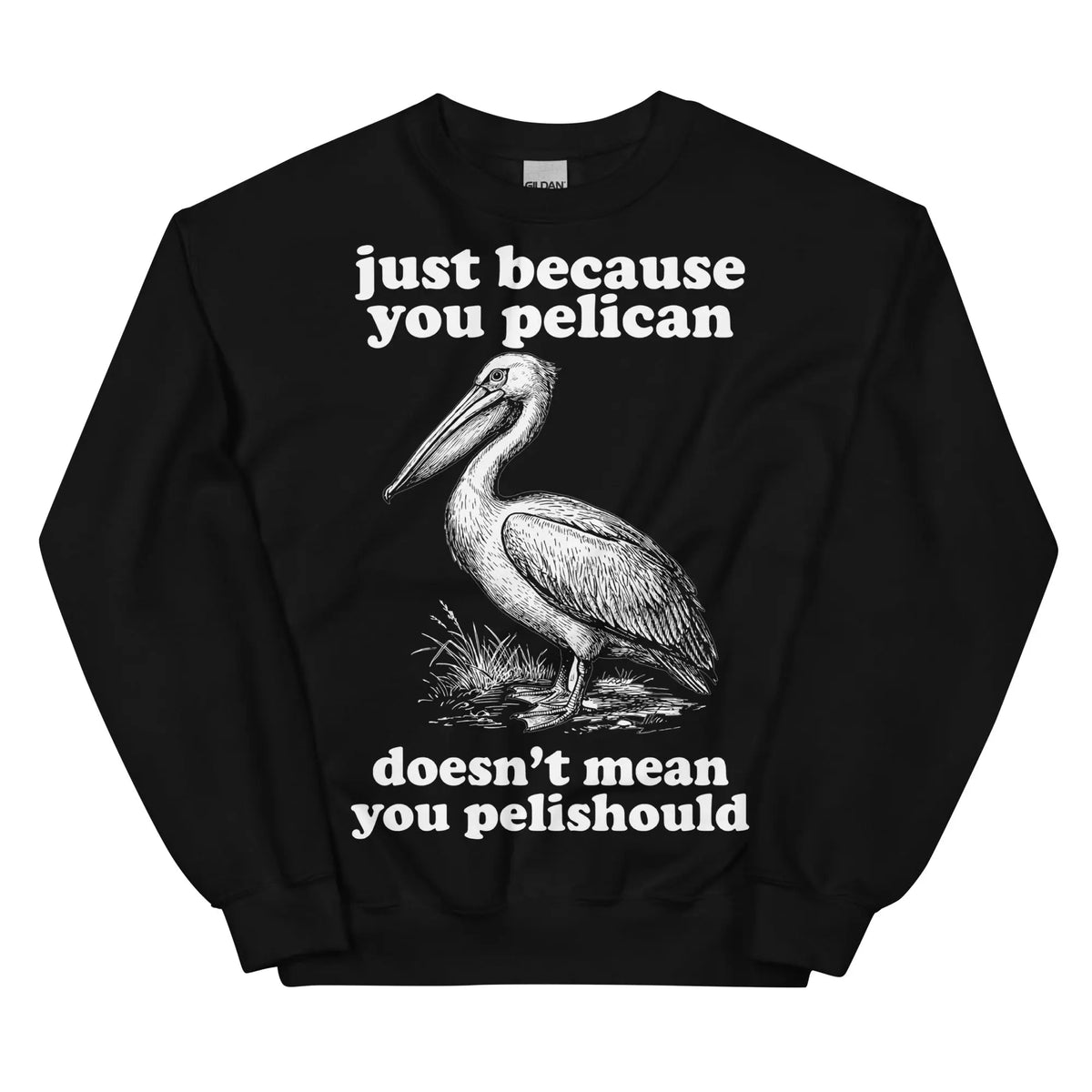 Just Because You Pelican Doesn't Mean You Pelishould Sweatshirt Orbital Clothing